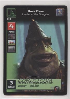 1999 Star Wars: Young Jedi Collectible Card Game - The Menace of Darth Maul - [Base] #13 - Boss Nass