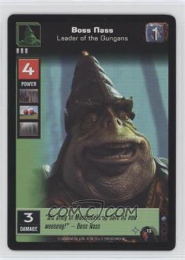 1999 Star Wars: Young Jedi Collectible Card Game - The Menace of Darth Maul - [Base] #13 - Boss Nass