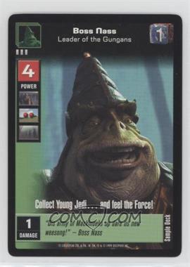 1999 Star Wars: Young Jedi Collectible Card Game - The Menace of Darth Maul - [Base] #13 - Boss Nass [EX to NM]