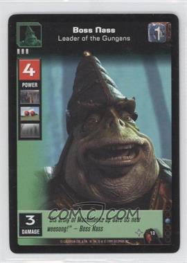 1999 Star Wars: Young Jedi Collectible Card Game - The Menace of Darth Maul - [Base] #13 - Boss Nass