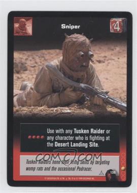 1999 Star Wars: Young Jedi Collectible Card Game - The Menace of Darth Maul - [Base] #130 - Sniper