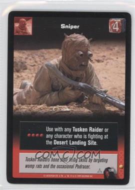 1999 Star Wars: Young Jedi Collectible Card Game - The Menace of Darth Maul - [Base] #130 - Sniper