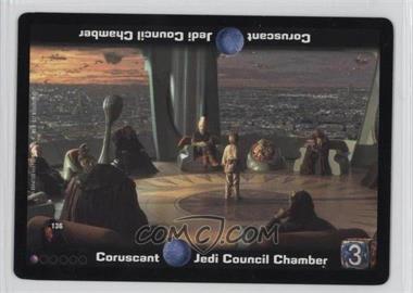 1999 Star Wars: Young Jedi Collectible Card Game - The Menace of Darth Maul - [Base] #136 - Coruscant Jedi Council Chamber
