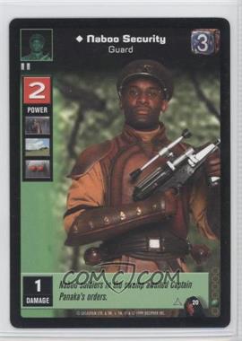 1999 Star Wars: Young Jedi Collectible Card Game - The Menace of Darth Maul - [Base] #20 - Naboo Security