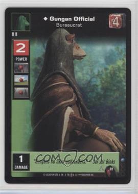 1999 Star Wars: Young Jedi Collectible Card Game - The Menace of Darth Maul - [Base] #22 - Gungan Official