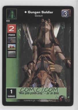 1999 Star Wars: Young Jedi Collectible Card Game - The Menace of Darth Maul - [Base] #23 - Gungan Soldier