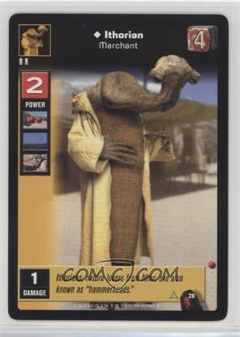 1999 Star Wars: Young Jedi Collectible Card Game - The Menace of Darth Maul - [Base] #28 - Ithorian