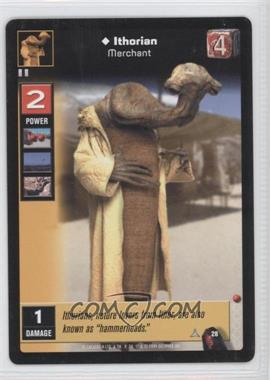 1999 Star Wars: Young Jedi Collectible Card Game - The Menace of Darth Maul - [Base] #28 - Ithorian