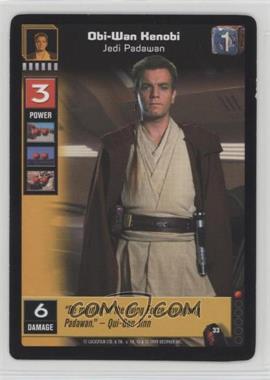 1999 Star Wars: Young Jedi Collectible Card Game - The Menace of Darth Maul - [Base] #33 - Obi-Wan Kenobi