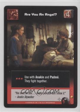 1999 Star Wars: Young Jedi Collectible Card Game - The Menace of Darth Maul - [Base] #48 - Are you an Angel?