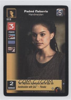 1999 Star Wars: Young Jedi Collectible Card Game - The Menace of Darth Maul - [Base] #5 - Padme Naberrie