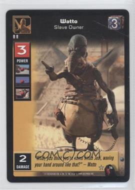 1999 Star Wars: Young Jedi Collectible Card Game - The Menace of Darth Maul - [Base] #74 - Watto