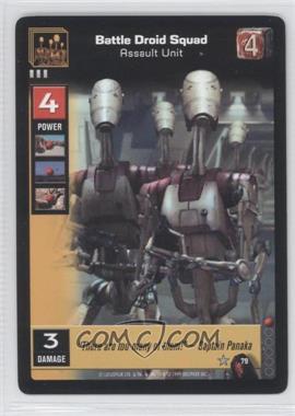 1999 Star Wars: Young Jedi Collectible Card Game - The Menace of Darth Maul - [Base] #79 - Battle Droid Squad