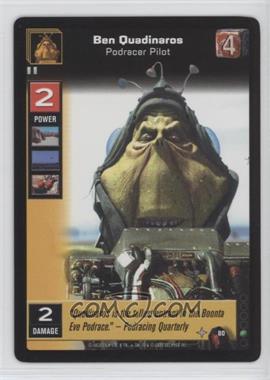 1999 Star Wars: Young Jedi Collectible Card Game - The Menace of Darth Maul - [Base] #80 - Ben Quadinaros