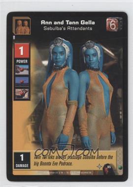1999 Star Wars: Young Jedi Collectible Card Game - The Menace of Darth Maul - [Base] #85 - Ann and Tann Gella