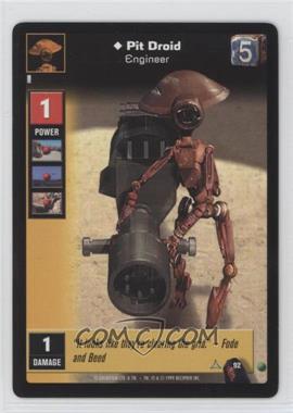 1999 Star Wars: Young Jedi Collectible Card Game - The Menace of Darth Maul - [Base] #92 - Pit Droid