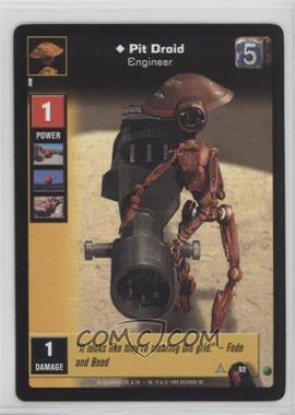 1999 Star Wars: Young Jedi Collectible Card Game - The Menace of Darth Maul - [Base] #92 - Pit Droid