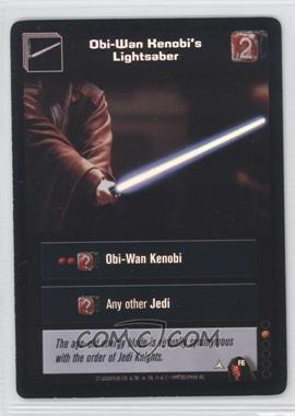 1999 Star Wars: Young Jedi Collectible Card Game - The Menace of Darth Maul - Diffraction Foils #F6 - Obi-Wan Kenobi's Lightsaber