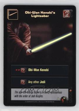 1999 Star Wars: Young Jedi Collectible Card Game - The Menace of Darth Maul - Diffraction Foils #F6 - Obi-Wan Kenobi's Lightsaber