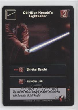 1999 Star Wars: Young Jedi Collectible Card Game - The Menace of Darth Maul - Diffraction Foils #F6 - Obi-Wan Kenobi's Lightsaber