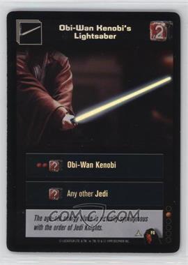 1999 Star Wars: Young Jedi Collectible Card Game - The Menace of Darth Maul - Diffraction Foils #F6 - Obi-Wan Kenobi's Lightsaber