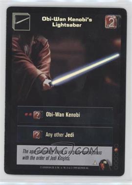 1999 Star Wars: Young Jedi Collectible Card Game - The Menace of Darth Maul - Diffraction Foils #F6 - Obi-Wan Kenobi's Lightsaber