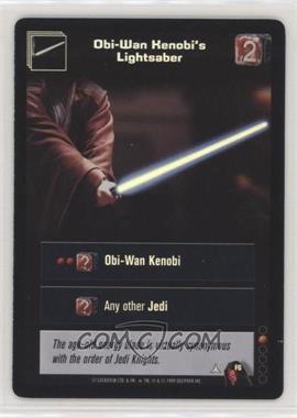 1999 Star Wars: Young Jedi Collectible Card Game - The Menace of Darth Maul - Diffraction Foils #F6 - Obi-Wan Kenobi's Lightsaber