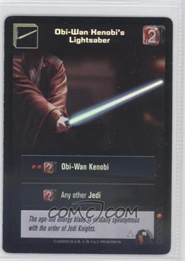 1999 Star Wars: Young Jedi Collectible Card Game - The Menace of Darth Maul - Diffraction Foils #F6 - Obi-Wan Kenobi's Lightsaber