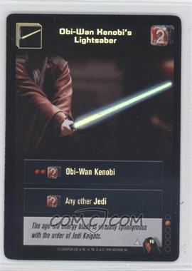 1999 Star Wars: Young Jedi Collectible Card Game - The Menace of Darth Maul - Diffraction Foils #F6 - Obi-Wan Kenobi's Lightsaber