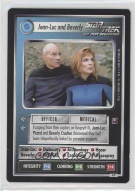 2000 Star Trek CCG: Enhanced Premiere - [Base] #4 P - Jean-Luc and Beverly [EX to NM]