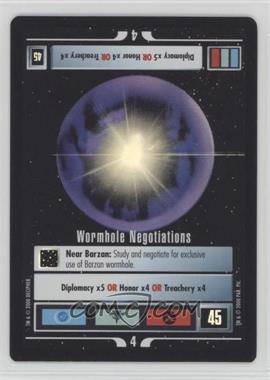 2000 Star Trek CCG: Reflections 1.0 - [Base] - Foil #_WONE - Wormhole Negotiations