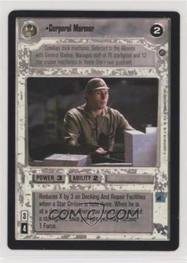 2000 Star Wars Customizable Card Game: Death Star II Limited - Expansion Set [Base] #COMA - Corporal Marmor