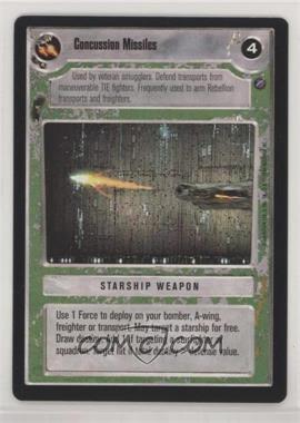 2000 Star Wars Customizable Card Game: Death Star II Limited - Expansion Set [Base] #COMI - Concussion Missiles (Light Side)