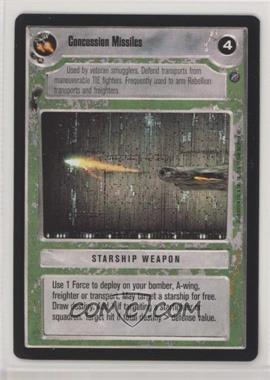 2000 Star Wars Customizable Card Game: Death Star II Limited - Expansion Set [Base] #COMI - Concussion Missiles (Light Side)