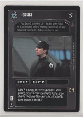 2000 Star Wars Customizable Card Game: Death Star II Limited - Expansion Set [Base] #DS18 - DS-181-3