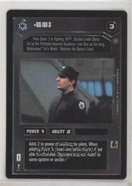2000 Star Wars Customizable Card Game: Death Star II Limited - Expansion Set [Base] #DS18 - DS-181-3