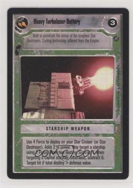 2000 Star Wars Customizable Card Game: Death Star II Limited - Expansion Set [Base] #HTBA - Heavy Turbolaser Battery (Light Side)