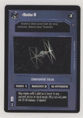 2000 Star Wars Customizable Card Game: Death Star II Limited - Expansion Set [Base] #OBSX - Obsidian 10