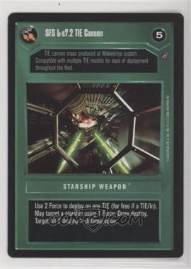 2000 Star Wars Customizable Card Game: Death Star II Limited - Expansion Set [Base] #TICA - SFS L-s7.2 TIE Cannon