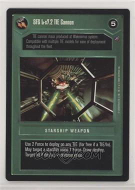 2000 Star Wars Customizable Card Game: Death Star II Limited - Expansion Set [Base] #TICA - SFS L-s7.2 TIE Cannon