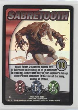 2000 The X-Men Movie - Trading Card Game [Base] #15 - Sabretooth