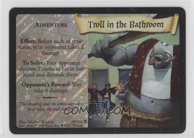 2001 Harry Potter TCG - [Base] - Foil Premium #19 - Troll in the Bathroom