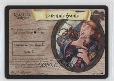 2001 Harry Potter Trading Card Game - First Expansion Set [Base] - French #88 - Giant Tarantula