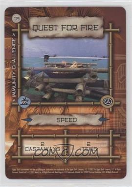 2001 Mattel/Upper Deck Entertainment Survivor Trading Card Game - [Base] #16 - Quest for Fire