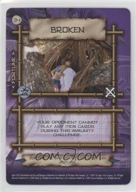 2001 Mattel/Upper Deck Entertainment Survivor Trading Card Game - [Base] #34 - Broken