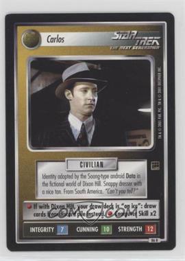 2001 Star Trek CCG: Holodeck Adventures - [Base] #86 R - Carlos