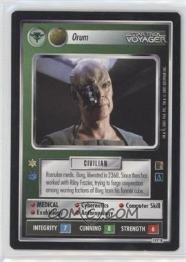 2001 Star Trek CCG: The Borg - [Base] #111 R - Orum (Romulan) [EX to NM]