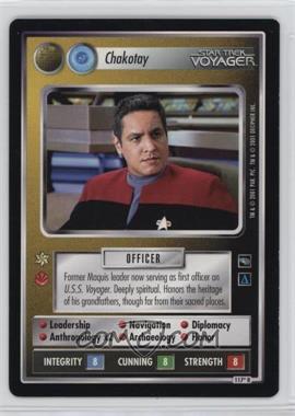 2001 Star Trek CCG: Voyager - [Base] #117* - Chakotay (Non-Aligned)