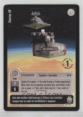 2001 Star Wars: Jedi Knights Trading Card Game - Premiere [Base] - 1st day Printing #145 - Tantive IV [COMC RCR Very Good‑Excellent]