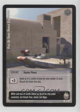 2001 Star Wars: Jedi Knights Trading Card Game - Premiere [Base] - 1st day Printing #37 - Pick Up Some Power Converters [COMC RCR Very Good‑Excellent]